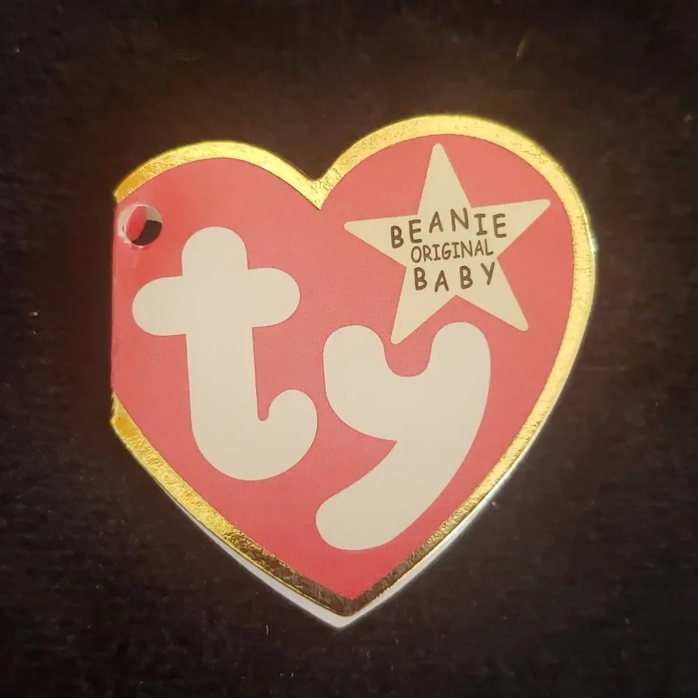 Vintage 1998 Ty Beanie Baby HALO the Angel Bear